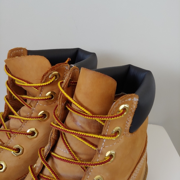Timberland Premium Boots Wheat Nubuck Size 6 Boys - Picture 9 of 16